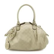 Pre-owned Leather gucci-bags Gucci Vintage , Beige , Dames