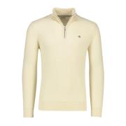 Ecru half zip sweater Gant , Beige , Heren