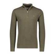 Groene half zip trui Gant , Green , Heren