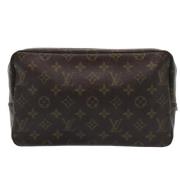 Pre-owned Canvas clutches Louis Vuitton Vintage , Brown , Dames