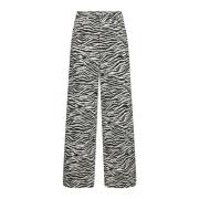 Zioncc Zebra Wijde Broek Co'Couture , Black , Dames