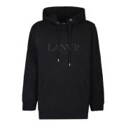 Zwarte Sweatshirt Stijlvol Comfortabel Ss24 Lanvin , Black , Heren