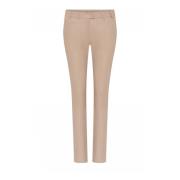 Stretch Leren Broek Sandstone Gustav , Beige , Dames