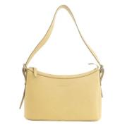 Pre-owned Leather handbags Burberry Vintage , Beige , Dames