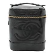 Pre-owned Leather chanel-bags Chanel Vintage , Black , Dames