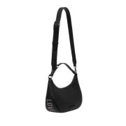 Zwarte Metalen Logo Tas Love Moschino , Black , Dames