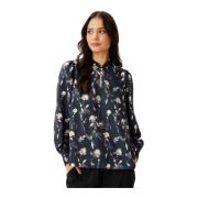 Honey Blouse met Pofmouwen IN Front , Multicolor , Dames