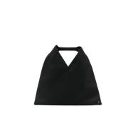 Zwarte Leren Tote Tas MM6 Maison Margiela , Black , Dames