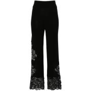 Zwarte Stijlvolle Broek Ermanno Scervino , Black , Dames