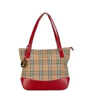 Pre-owned Canvas handbags Burberry Vintage , Red , Dames