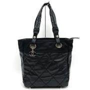 Pre-owned Canvas totes Chanel Vintage , Black , Dames