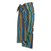 Groene katoenen sarong met streep patroon Gallo , Multicolor , Dames