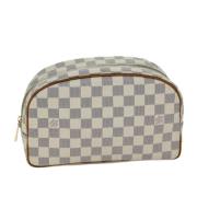 Pre-owned Canvas clutches Louis Vuitton Vintage , White , Dames