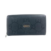 Pre-owned Canvas wallets Gucci Vintage , Black , Dames