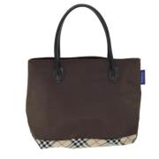 Pre-owned Fabric handbags Burberry Vintage , Brown , Dames