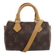 Pre-owned Canvas handbags Louis Vuitton Vintage , Brown , Dames