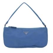 Pre-owned Fabric clutches Prada Vintage , Blue , Dames