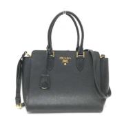 Pre-owned Leather prada-bags Prada Vintage , Black , Dames