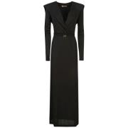 Maxi Dress Twinset , Black , Dames