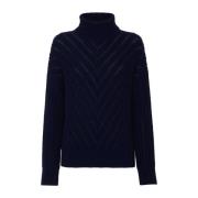 Navy Blauw Gebreide Trui Jacob Cohën , Blue , Dames