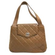 Pre-owned Canvas chanel-bags Chanel Vintage , Brown , Dames