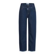 Rinse Wash Jeans Bacammeo Stijl Ball , Blue , Dames