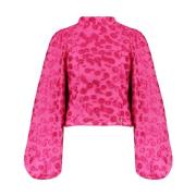 Lange Mouw Blouse Floor Stijl Harper & Yve , Pink , Dames