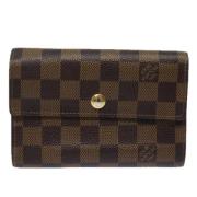 Pre-owned Canvas wallets Louis Vuitton Vintage , Brown , Dames