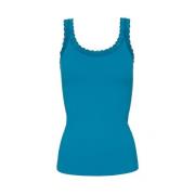 Mouwloze Top Frida RIB Tim & Simonsen , Blue , Dames