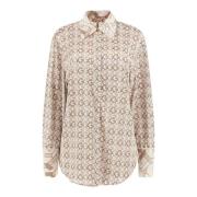 Alexandra Lange Mouwen Shirt Guess , Beige , Dames