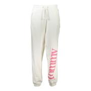 Sportieve witte damesbroek met elastische taille Tommy Hilfiger , Whit...