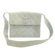 Pre-owned Suede chanel-bags Chanel Vintage , Blue , Dames