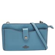 Pre-owned Leather crossbody-bags Coach Pre-owned , Blue , Dames