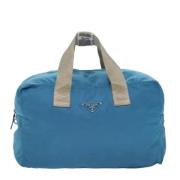 Pre-owned Canvas travel-bags Prada Vintage , Blue , Dames