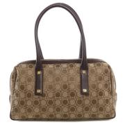 Pre-owned Canvas handbags Salvatore Ferragamo Pre-owned , Brown , Dame...