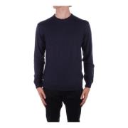 Blauwe Logo Trui Woolrich , Blue , Heren