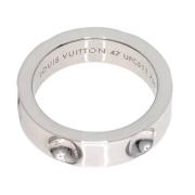 Pre-owned White Gold rings Louis Vuitton Vintage , Gray , Dames