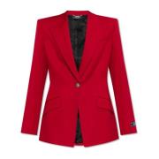 Blazer met gesloten revers Versace , Red , Dames