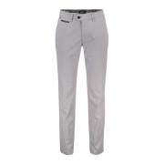 Grijze Katoenen Broek Slim Fit Gardeur , Gray , Heren