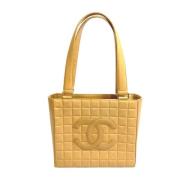 Pre-owned Leather chanel-bags Chanel Vintage , Beige , Dames