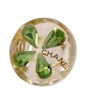 Pre-owned Plastic rings Chanel Vintage , Yellow , Dames