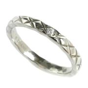 Pre-owned Platinum rings Chanel Vintage , Gray , Unisex