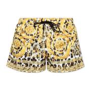 Gedrukte zwemshorts Versace , Multicolor , Heren