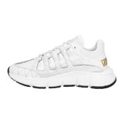 Polyester sneakers Versace , White , Heren