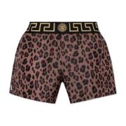 Zwembroek met logo Versace , Brown , Heren