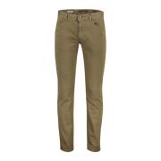 Slim Fit Winter Jeans Bruin Alberto , Beige , Heren