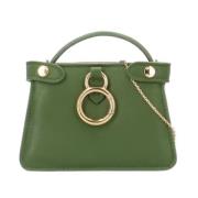 Pre-owned Leather handbags Fendi Vintage , Green , Dames