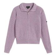 Hoge Hals Rits Cardigan Jana A.p.c. , Purple , Dames