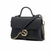 Pre-owned Leather gucci-bags Gucci Vintage , Black , Dames