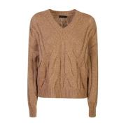 Bruine Sweaters voor Mannen Roberto Collina , Brown , Dames